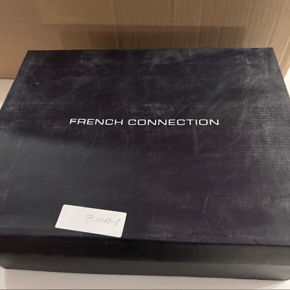 French Connection Women's Perfect Faux Leather Knee High Boots Black 6.5 - Picture 2 of 7